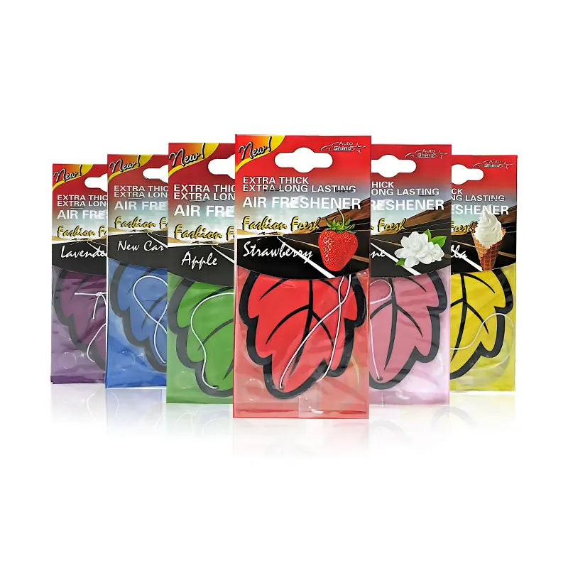 Natural Scented Tea Paper Car Air Freshener | Leaf Shape Hanging Vanilla Perfume MyPetiteCar.com