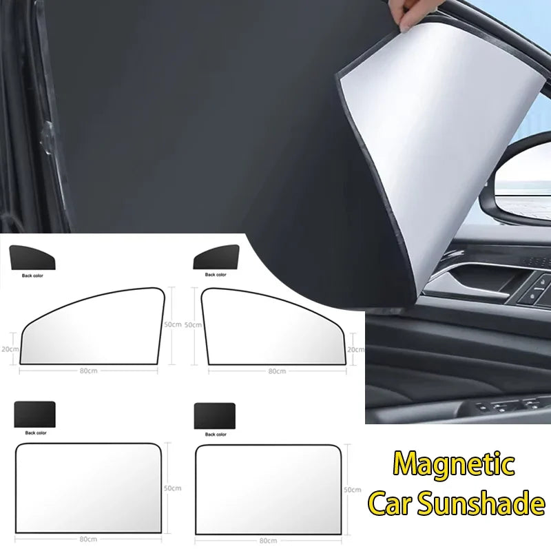 Car Side Window Sun Shade | Magnetic UV Protection Curtains for Privacy and Heat Reduction MyPetiteCar.com
