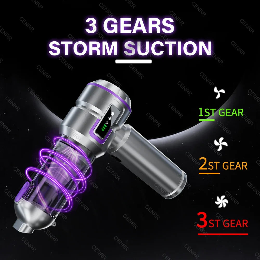 998000PA Mini Car Vacuum Cleaner | Cordless Handheld Blower for Car and Home