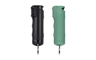 Sabre Pepper Gel |  Flip Top |  2 Pack |  .54oz |  UV Marking Dye |  Black and Sage Green |  Includes Snap Clip Atomic Defense