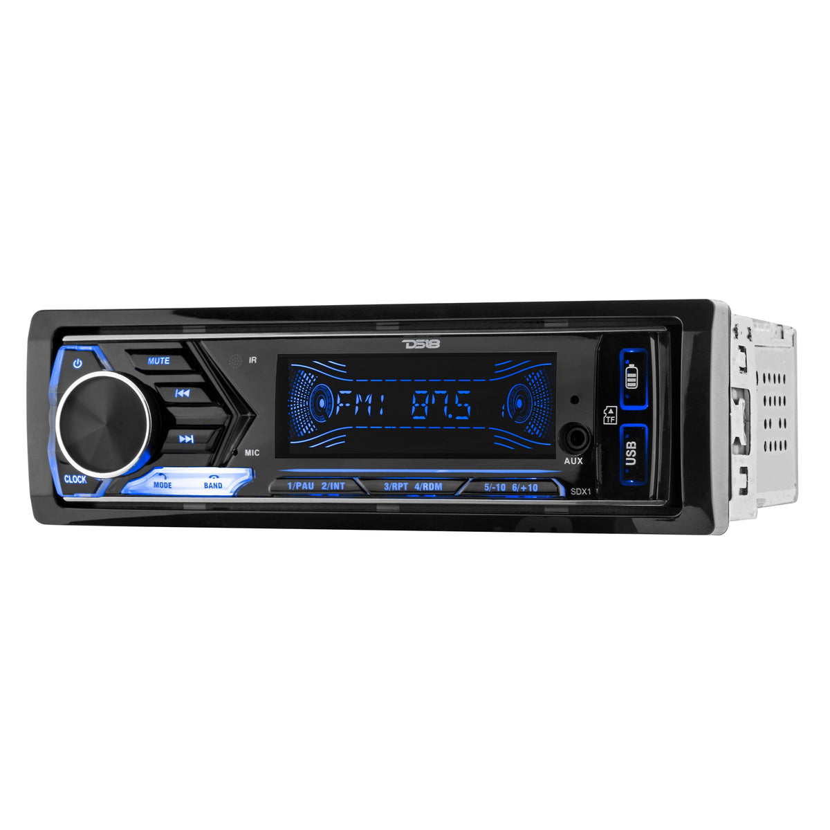 Single-DIN Digital Media Receiver Mech-Less Player, Bluetooth, Dual USB ,7 Volt Preouts DS18