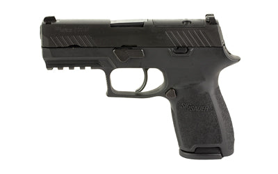 Sig Sauer P320 |  Compact |  Striker Fired |  Semi-automatic |  Polymer Frame Pistol |  Compact |  9MM |  3.9" Barrel |  Nitron Finish |  Black |  Optics Ready Slide |  Siglite Night Sights |  10 Rounds |  2 Magazines Atomic Defense