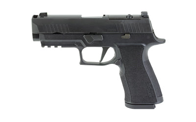 Sig Sauer P320 XTEN COMPACT |  Semi-automatic |  Striker Fired |  Metal Frame Pistol |  Compact |  10MM |  3.8" Barrel |  Integrated Expansion Chamber |  Nitron Finish |  Black |  Optics Ready |  X-RAY3 Day/Night Sights |  Polymer Grips |  10 Rounds |  2 Atomic Defense