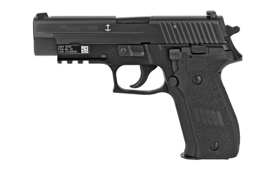 Sig Sauer P226 |   |  Double Action/Single Action |  Semi-automatic |  Metal Frame Pistol |  Full Size |  9MM |  4.4" Barrel |  Alloy |  Nitron Finish |  Black |  Polymer Grips |  SIGLITE Night Sights |  Decocker |  15 Rounds |  Phosphate components |  En Atomic Defense