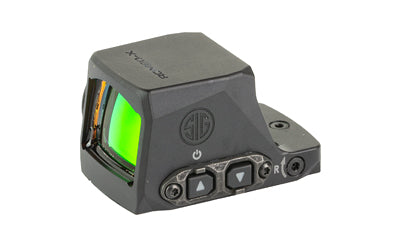 Sig Sauer ROMEO-X |  Red Dot Sight |  24mm Objective |  3 MOA Red Dot |  Matte Finish |  Black |  COMPACT/RMSc Footprint |  Enclosed Emitter Atomic Defense