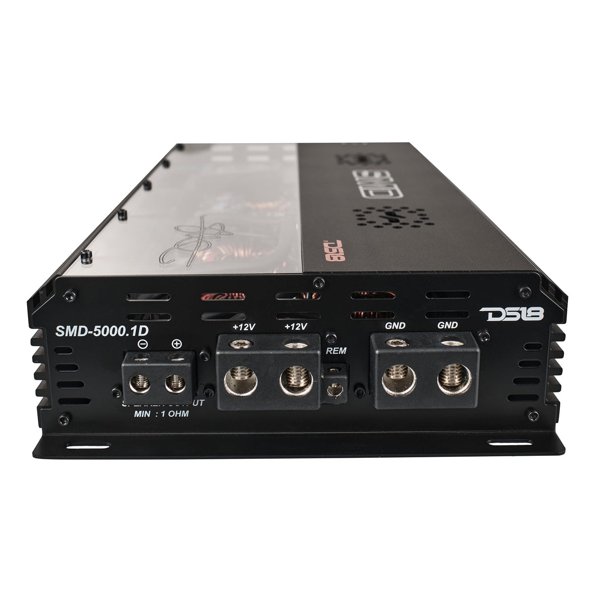 SMD Monoblock Amplifier with VM-1 Voltmeter and Digital LED Lights 5000W RMS at 1-ohm - Steve Meade Designs DS18