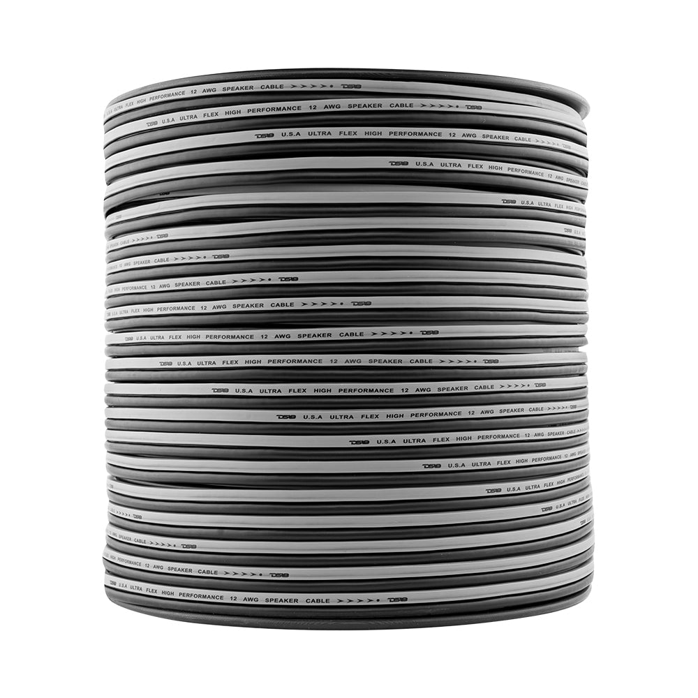 12-GA Speaker Wire 500 Feet -Silver and Black DS18