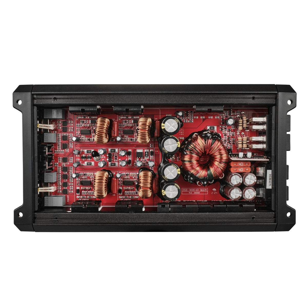 SXE Class D 4-Channel  Full-Range Amplifier 4 x 200 RMS @ 4-Ohm 3000 Watt DS18