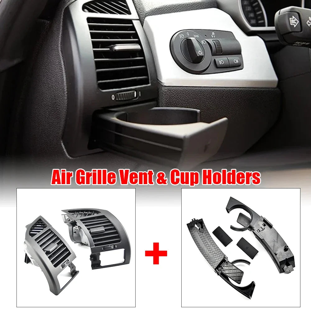 2PCS Front Dashboard Air Vent Side Cup Holder Drink Bracket for BMW Z4 E85 E86 2002-2008 | Dash Drink Holder MyPetiteCar.com