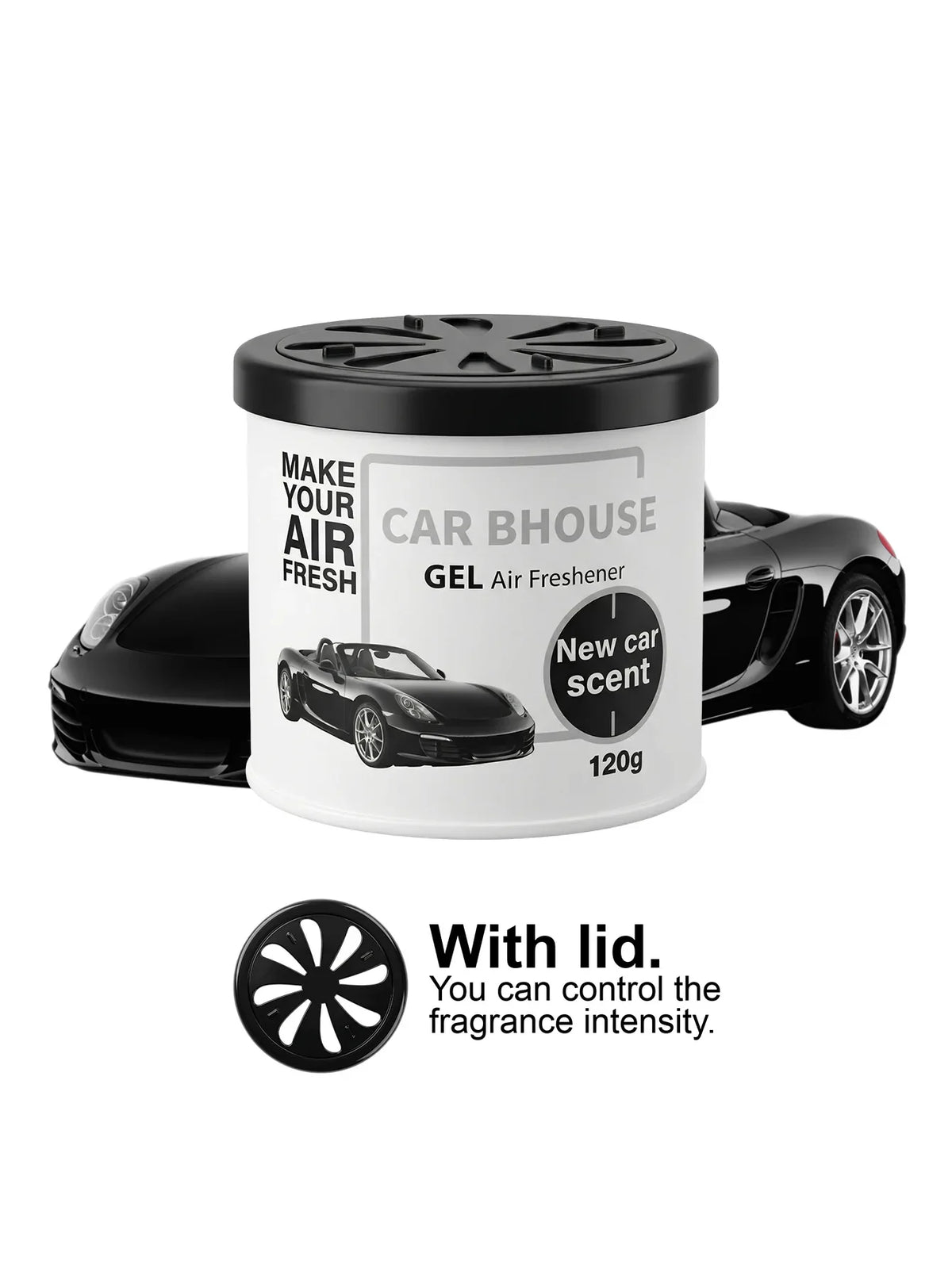 Dual-Purpose Car and Home Air Freshening Gel | 120g Long-Lasting Fruity and Floral Scent MyPetiteCar.com