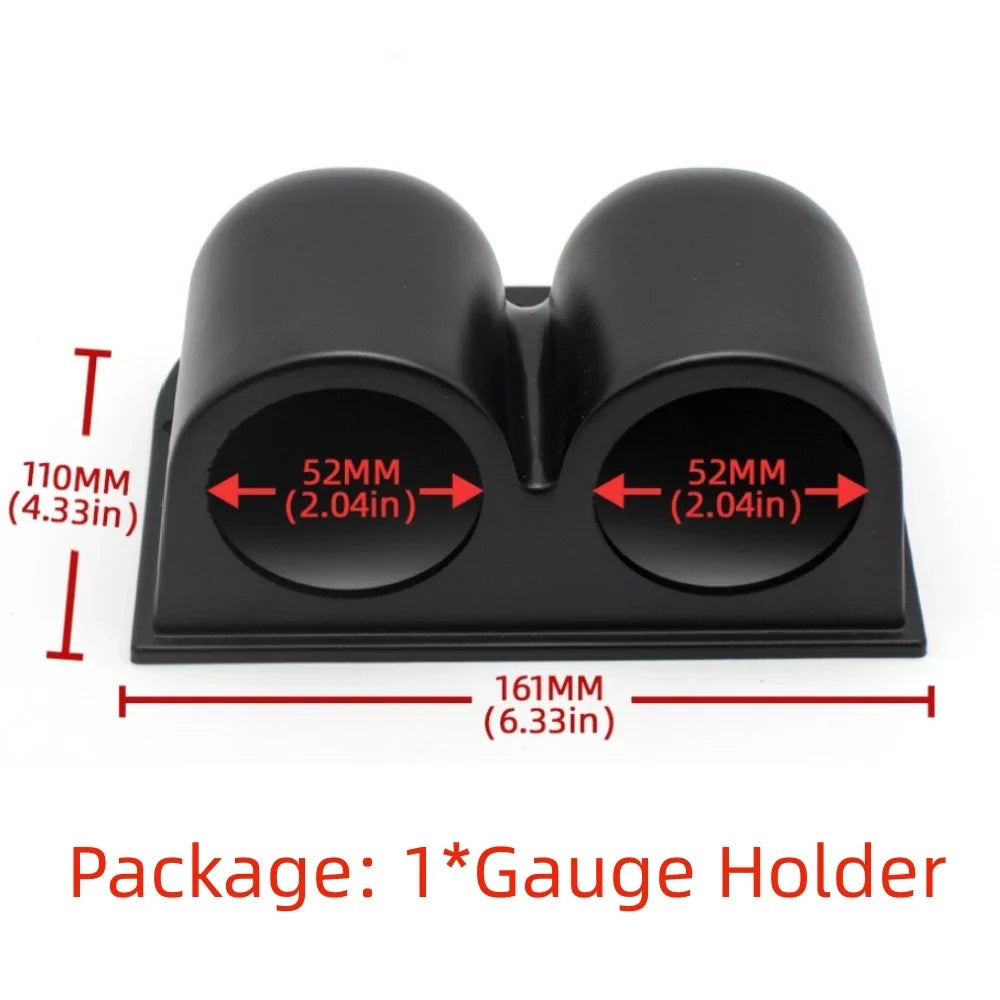 2" 52mm Car Turbo Gauge Set | Boost Water Temp Oil Pressure Tachometer Voltmeter
