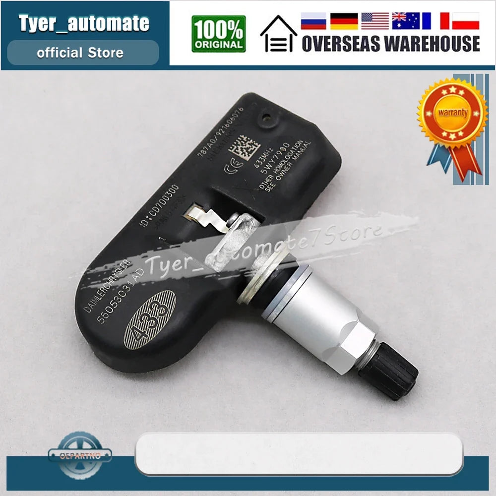 4PCS 433MHz TPMS Tire Pressure Monitoring System Sensor | For Chrysler Dodge Vehicles MyPetiteCar.com