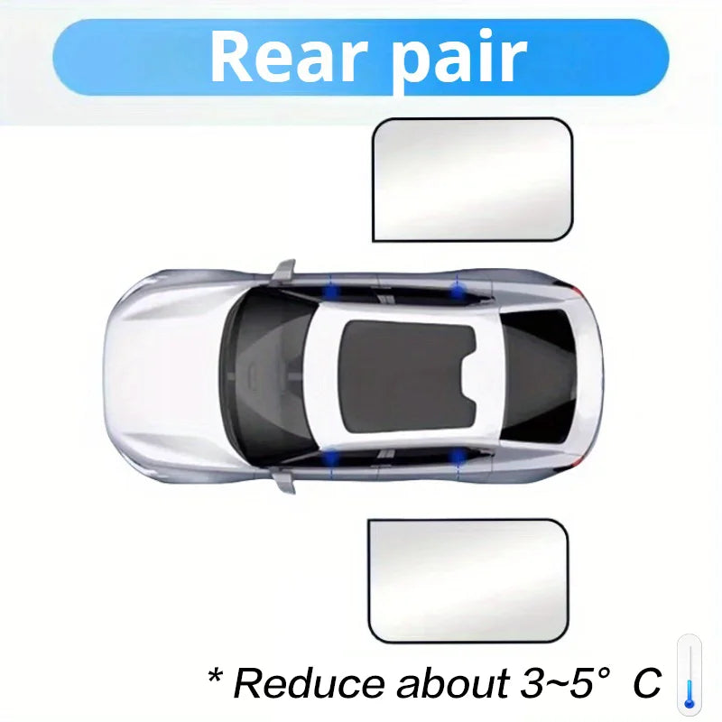100% Blackout Car Sunshades | Magnetic UV Protection for Front Rear Side Windows