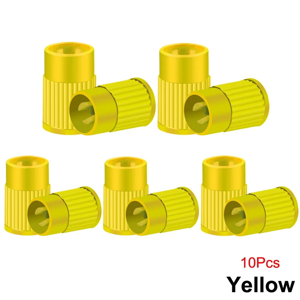Plastic Tire Valve Caps with Built-in Valve Core Remover | Universal Stem Covers for Cars, Bikes, Trucks MyPetiteCar.com