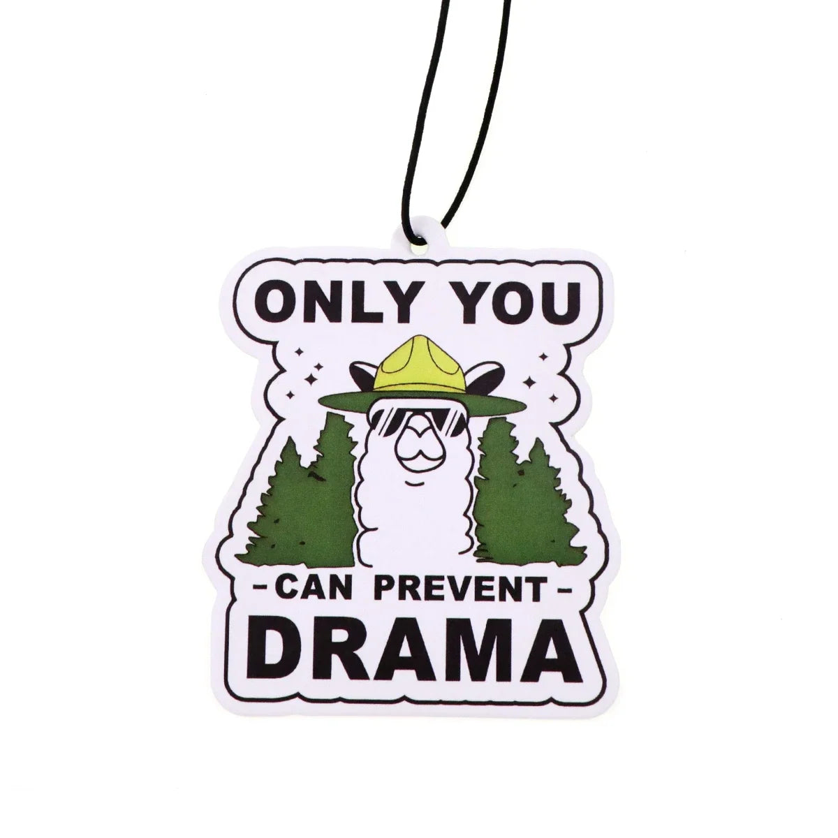 Raccoon Quotes Fragrant Paper Car Air Freshener | Solid Perfume Hanging for Home and Auto