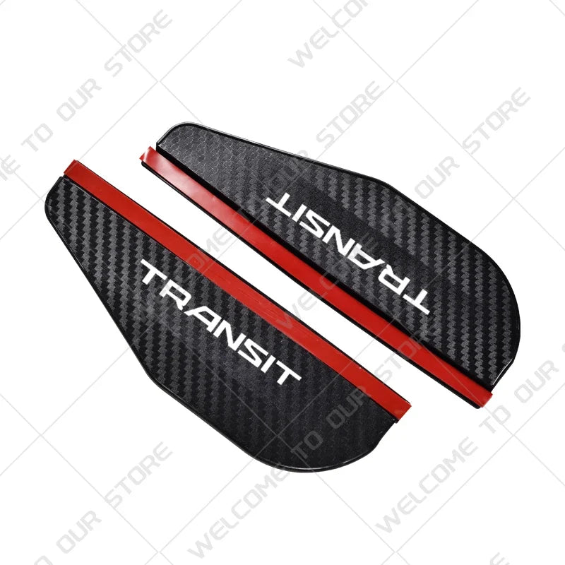 2PCS Car Rearview Mirror Rain Eyebrow | Carbon Fiber Rain Shield Cover
