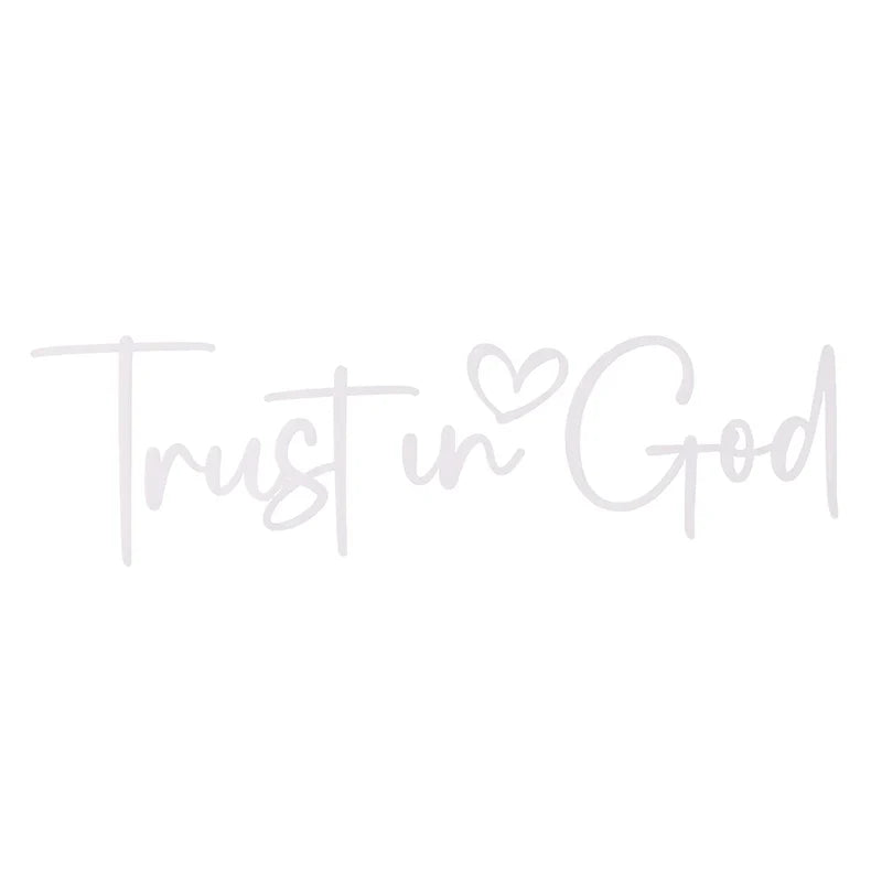 Trust In God Mirror Decal | Car Decals For Women, Christian Faith Vinyl Decal MyPetiteCar.com