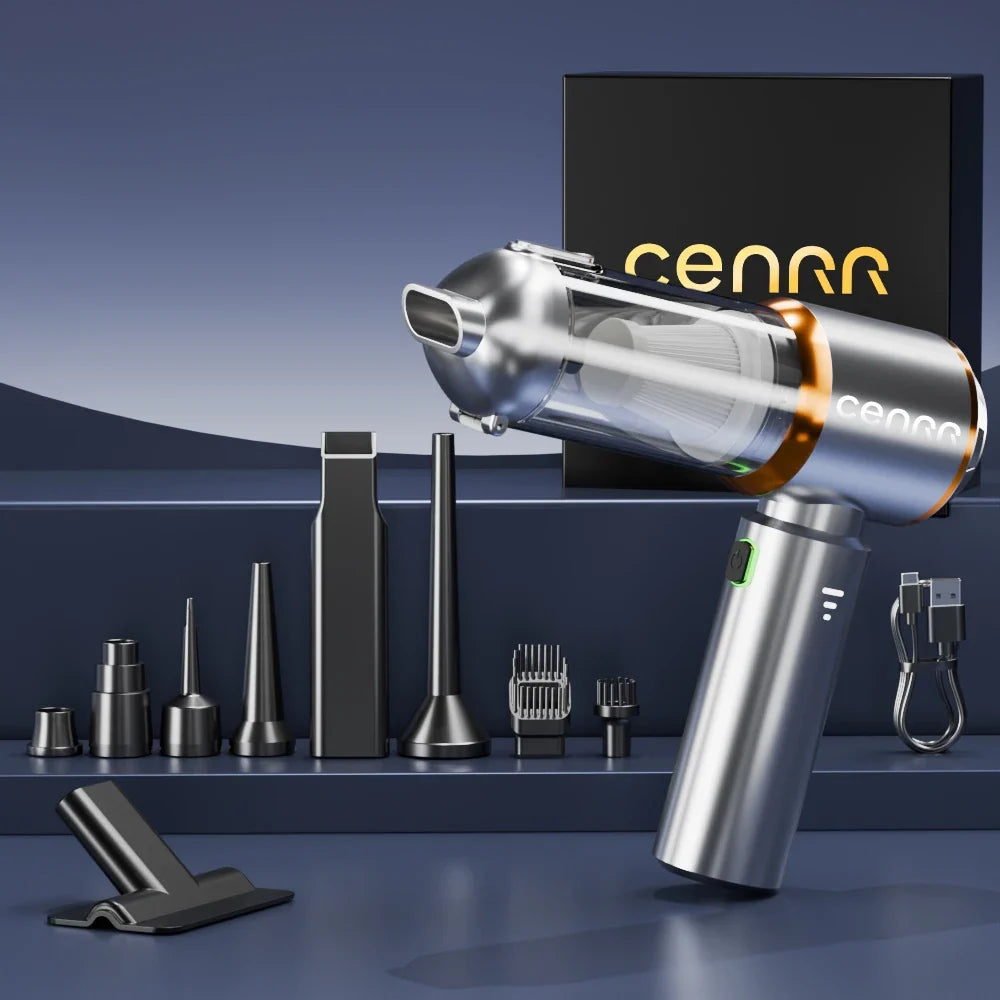 CENRR 998000PA Mini Cordless Car Vacuum Cleaner | Powerful Handheld Blower for Auto & Home MyPetiteCar.com