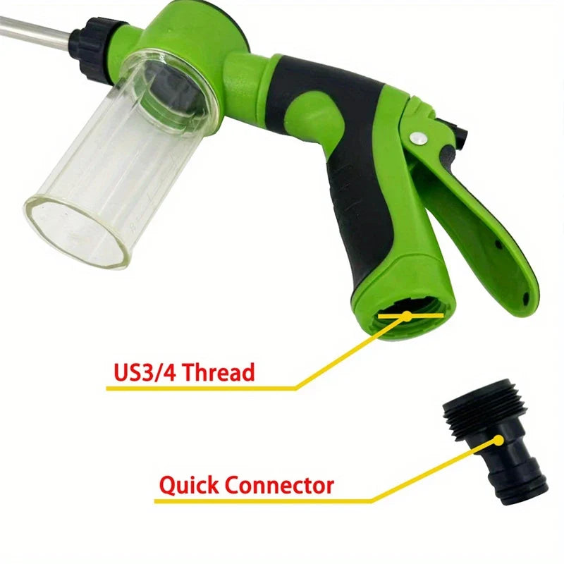 High-Pressure Foam Spray Water Gun | Car Cleaning and Garden Irrigation Tool