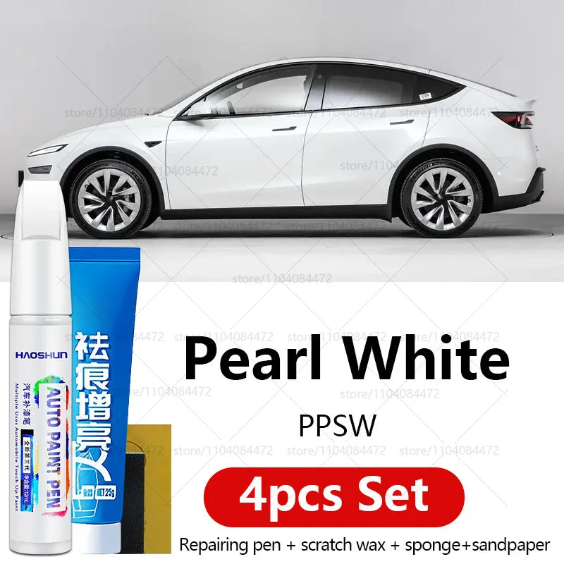 Car Paint Repair Pen For Tesla Model X Y S 3 | 4PCS Scratch Repair Kit