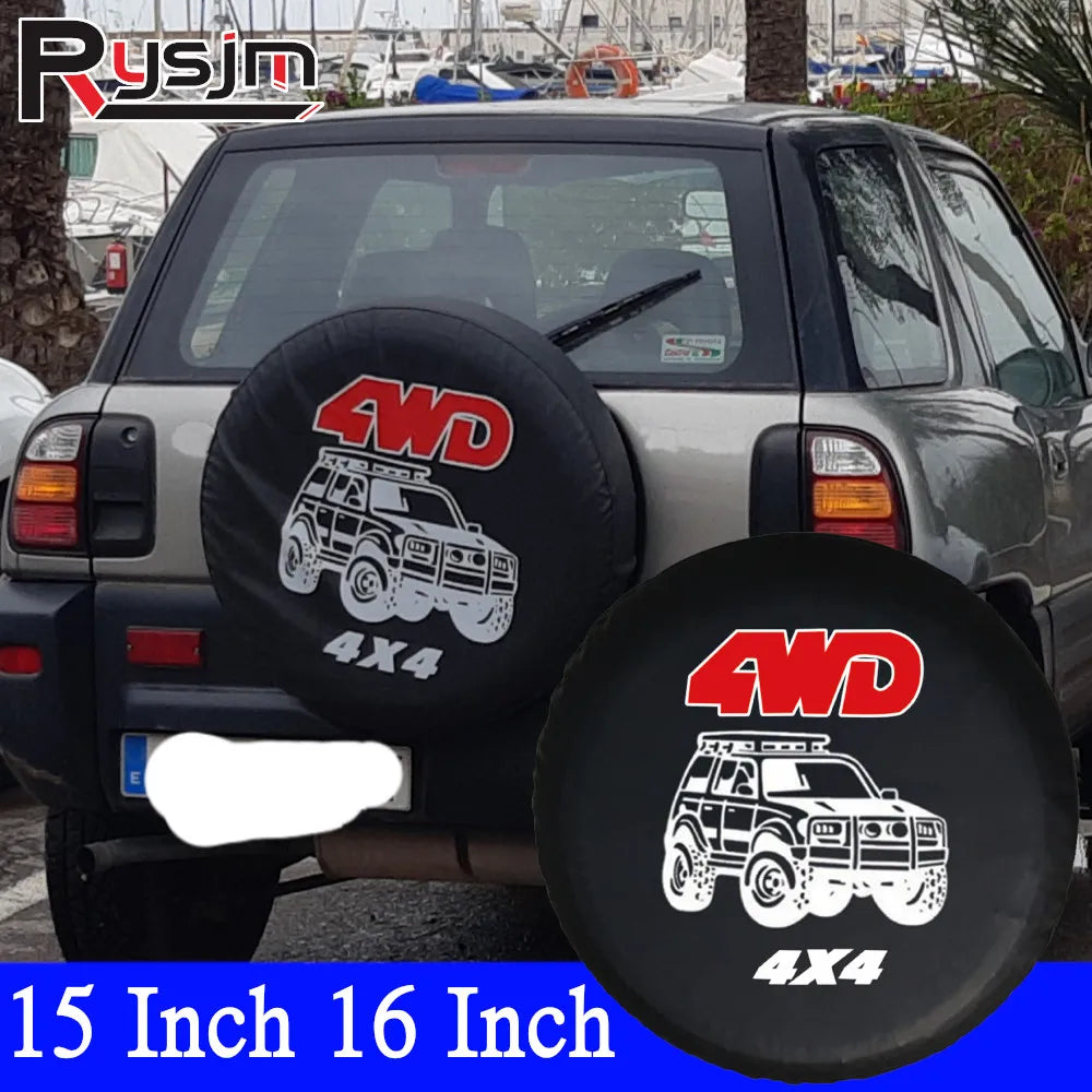 Auto Car Spare Wheel Cover | PVC Tire Protector for 14 15 16 Inch SUV MyPetiteCar.com