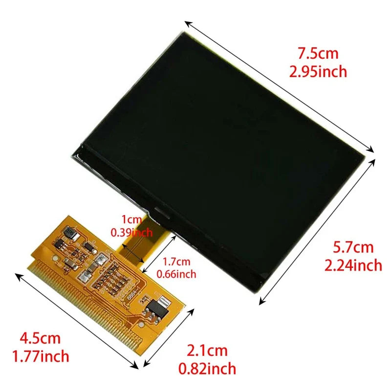 Car LCD Display for VW Golf Audi A3 A4 A6 S3 8L 8N A6 C5 4B Passat Seat TT VDO | Dashboard Screen Replacement MyPetiteCar.com