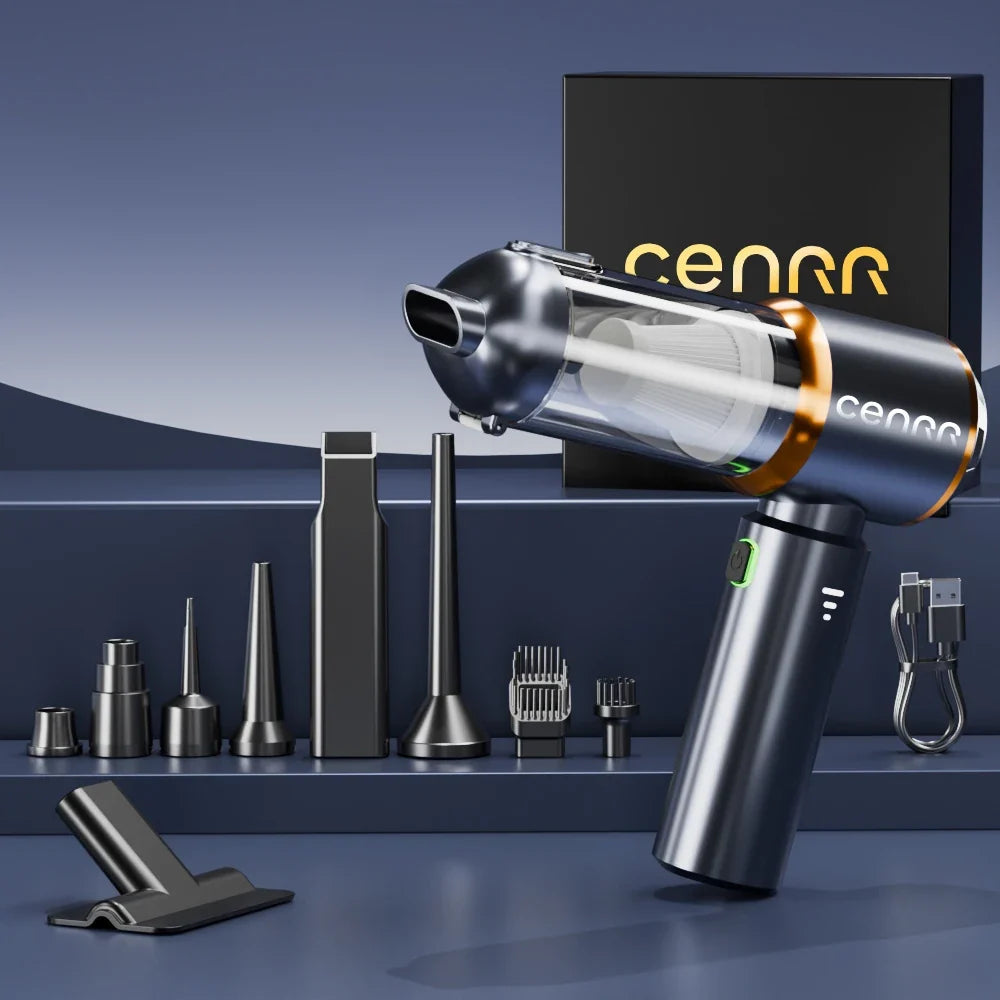 CENRR 998000PA Mini Cordless Car Vacuum Cleaner | Powerful Handheld Blower for Auto & Home MyPetiteCar.com