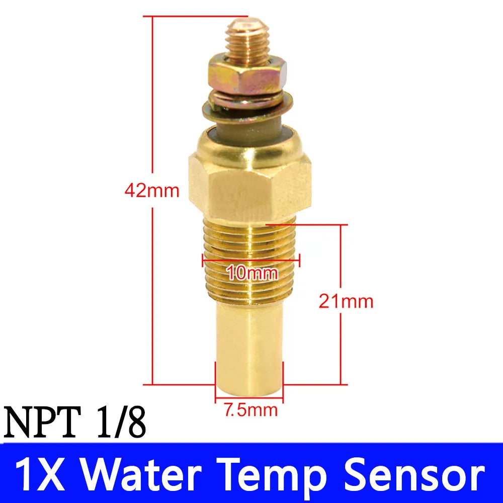 Car Boat Diesel Engine 5 Gauge Instrument Panel Set | GPS Speedometer Tachometer Fuel Oil Pressure Volt MyPetiteCar.com