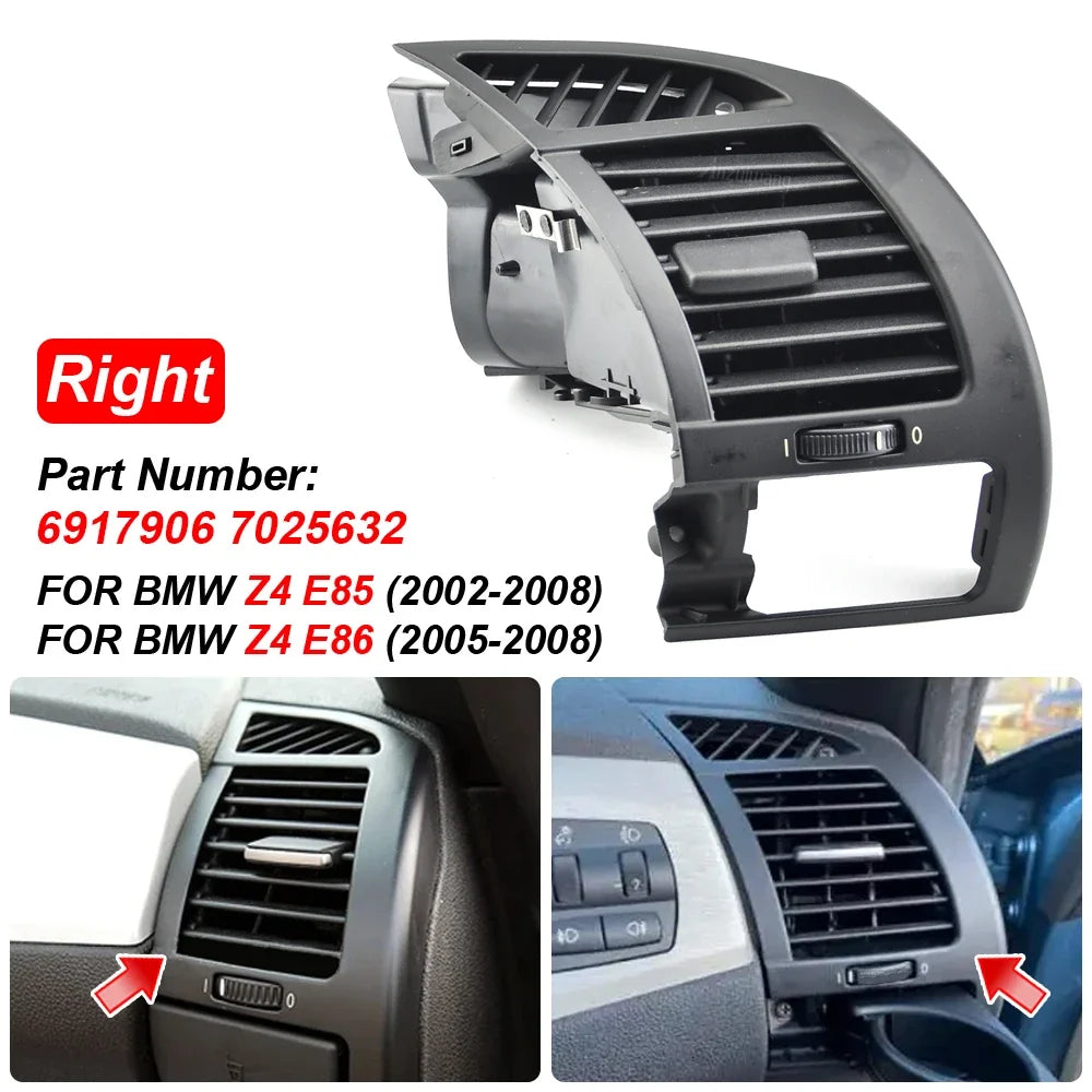 2PCS Front Dashboard Air Vent Side Cup Holder Drink Bracket for BMW Z4 E85 E86 2002-2008 | Dash Drink Holder MyPetiteCar.com