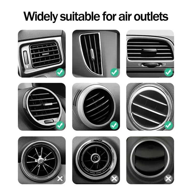 VIKEFON Car Wireless Charger Air Vent Mount | Fast Induction Phone Holder for iPhone Samsung MyPetiteCar.com
