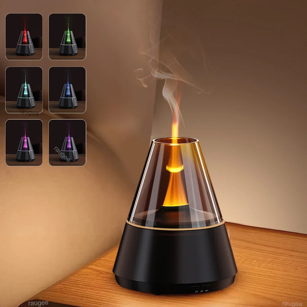 Air Humidifier USB Mini Aroma Essential Oil Diffuser Home Mute Automatic Mist Maker Fragrance Diffuser with Colorful Night Light