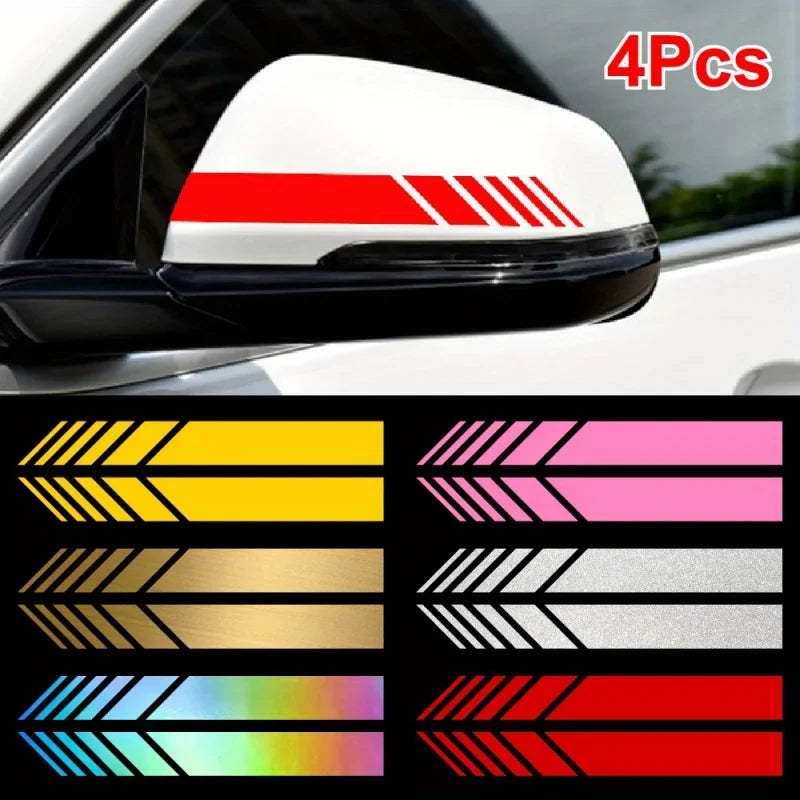 Classic JDM Reflective Stripes Vinyl Decal Kit | 4pcs Self-Adhesive Car Body Stickers MyPetiteCar.com