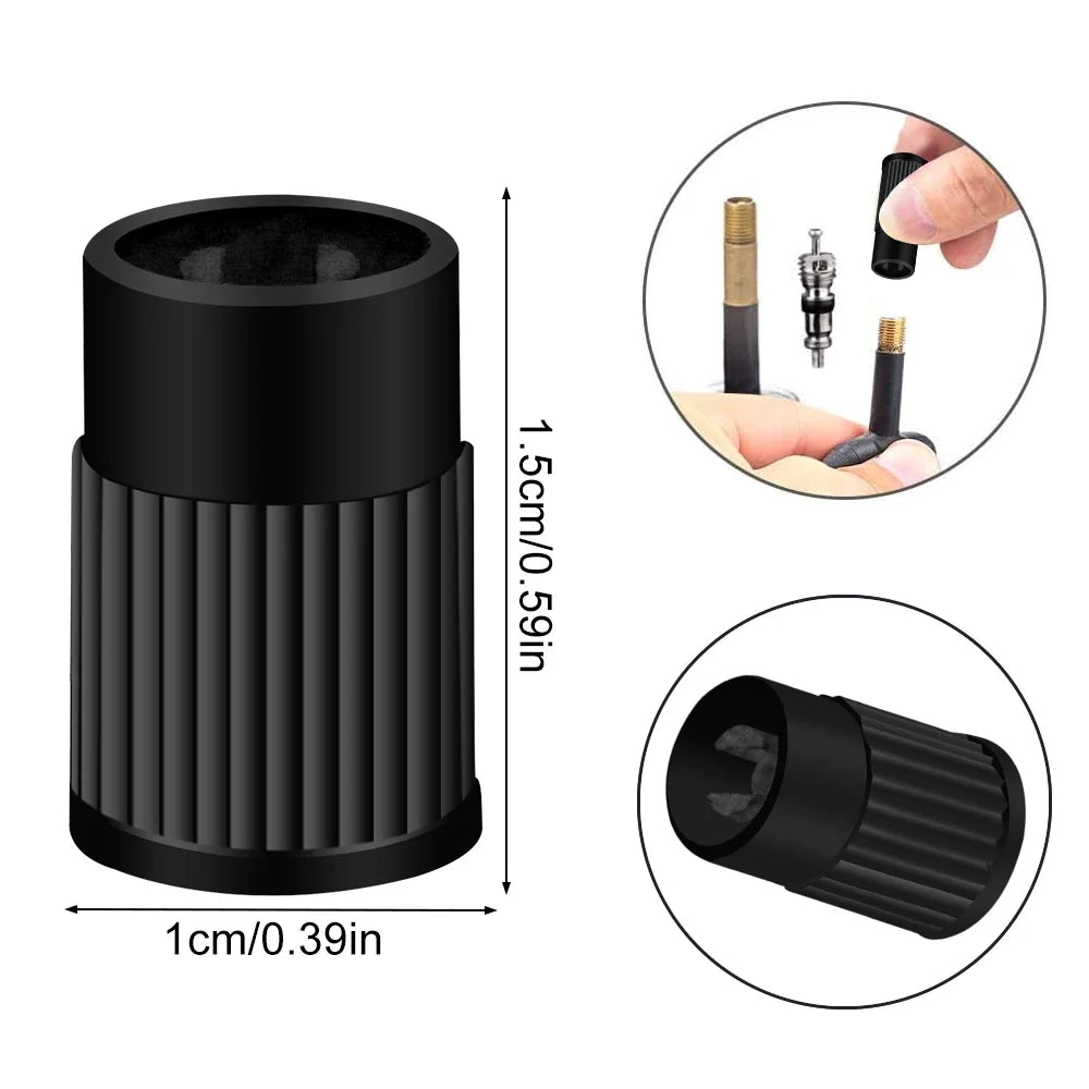 Plastic Tire Valve Caps with Built-in Valve Core Remover | Universal Stem Covers for Cars, Bikes, Trucks MyPetiteCar.com