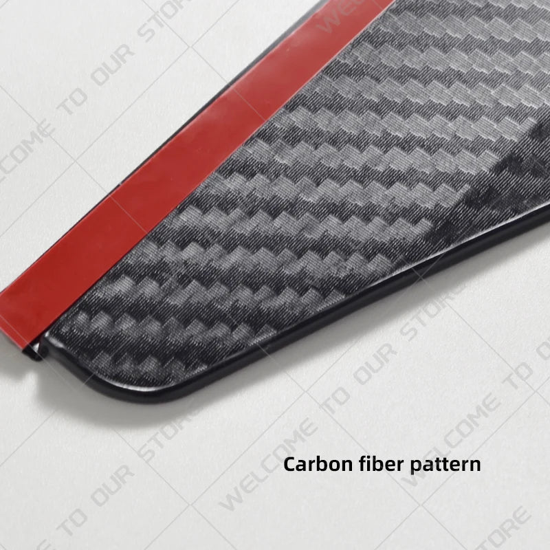 2PCS Car Rearview Mirror Rain Eyebrow | Carbon Fiber Rain Shield Cover