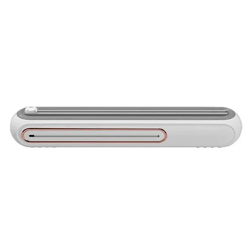 Magnetic Refillable Plastic Wrap Dispenser With Cutter, Tin Aluminum