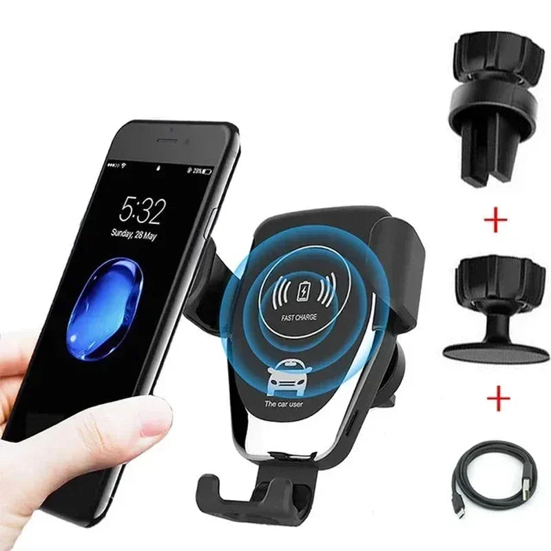 VIKEFON Car Wireless Charger Air Vent Mount | Fast Induction Phone Holder for iPhone Samsung MyPetiteCar.com