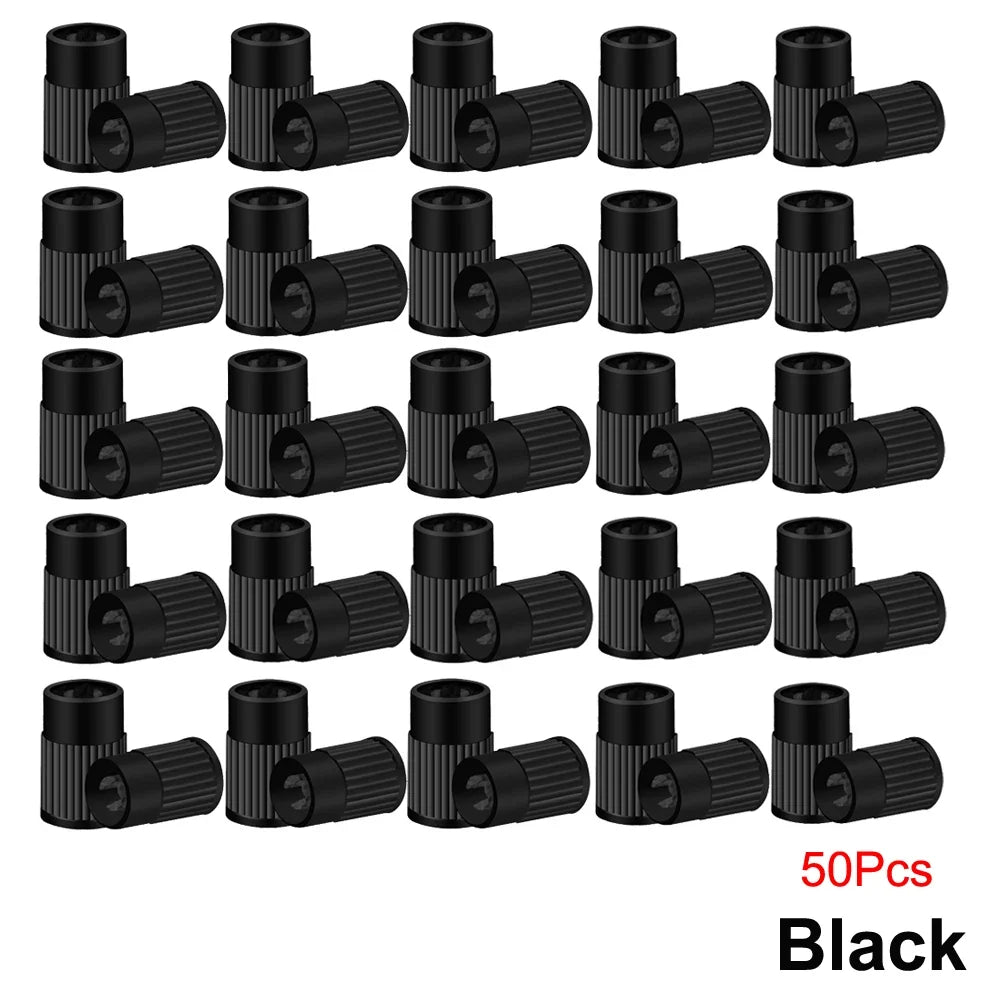 Plastic Tire Valve Caps with Built-in Valve Core Remover | Universal Stem Covers for Cars, Bikes, Trucks MyPetiteCar.com
