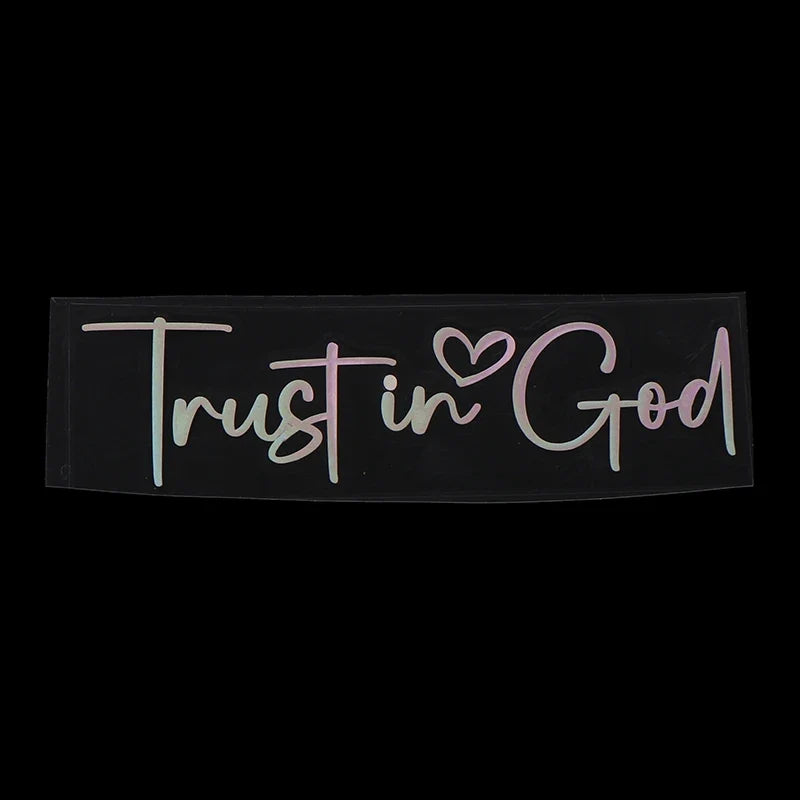Trust In God Mirror Decal | Car Decals For Women, Christian Faith Vinyl Decal MyPetiteCar.com