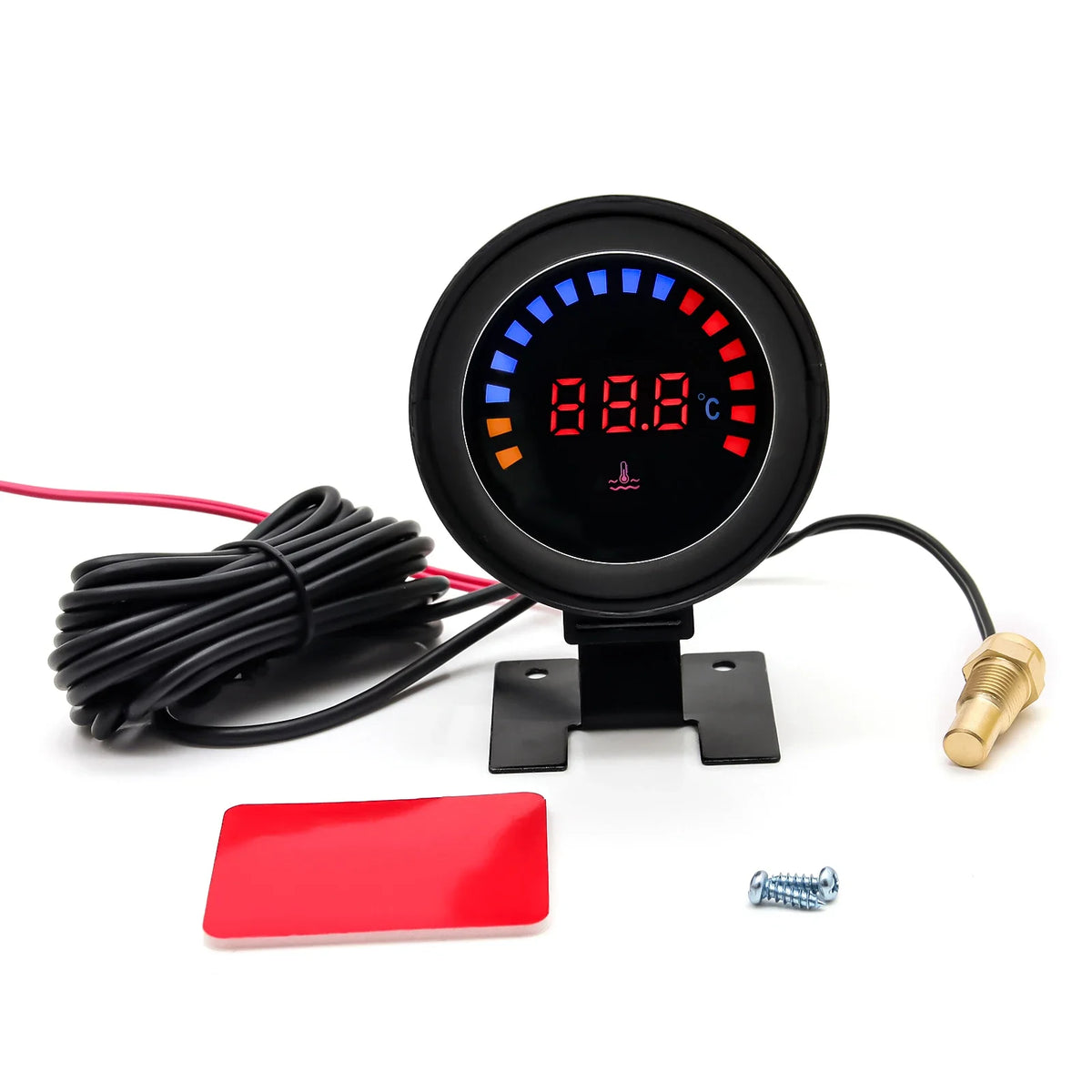 52mm Auto Water Temperature Meter | Universal LCD Digital Thermometer with Sensor and 1/8NPT Adapter MyPetiteCar.com