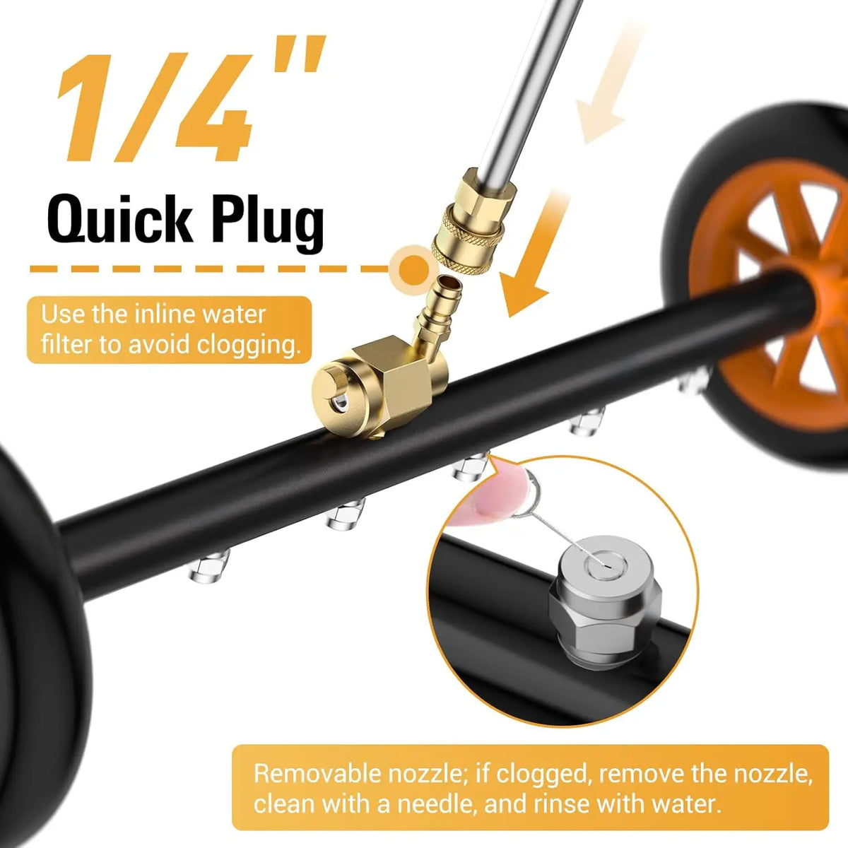 4000PSI High Pressure Car Underbody Chassis Washer | Undercarriage Cleaner Water Broom Kit MyPetiteCar.com