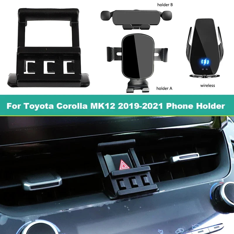 Phone Holder For Toyota Corolla MK12 2019-2021 Wireless Charging