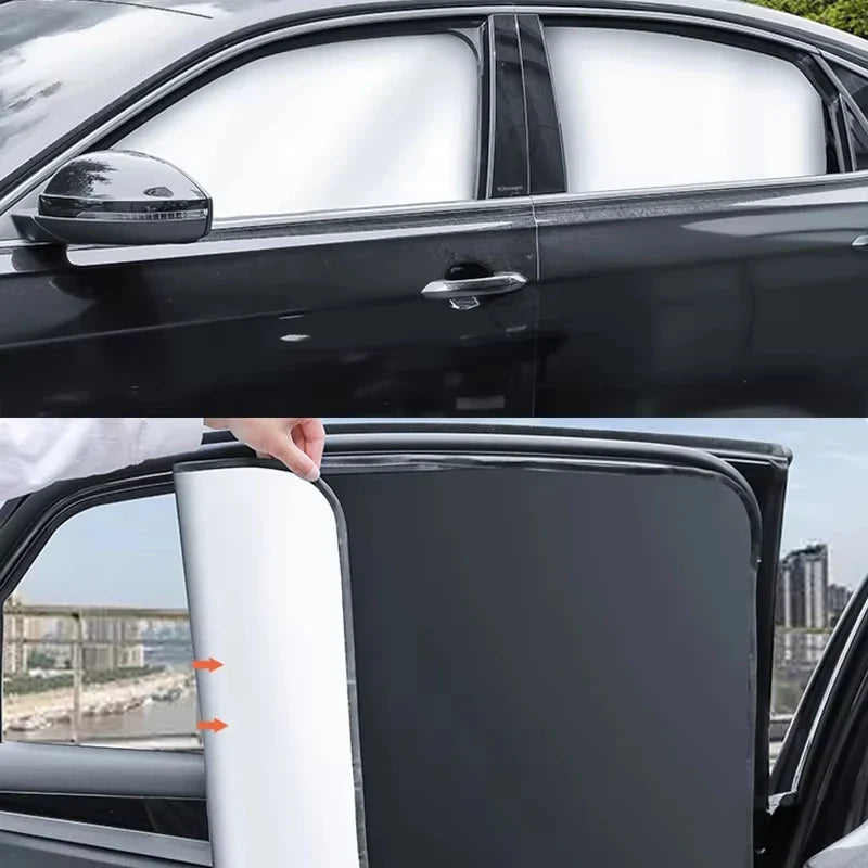 Car Side Window Sun Shade | Magnetic UV Protection Curtains for Privacy and Heat Reduction MyPetiteCar.com