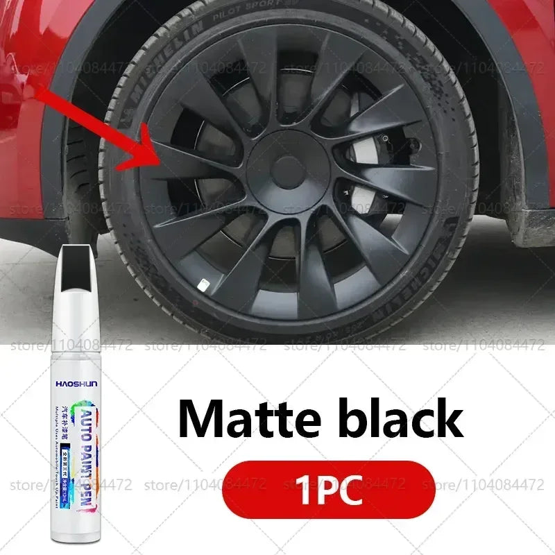 Tesla Wheel Scratch Repair Pen | Matte Black Dark Gun Gray Silver Multiple Colors Paint Pen MyPetiteCar.com