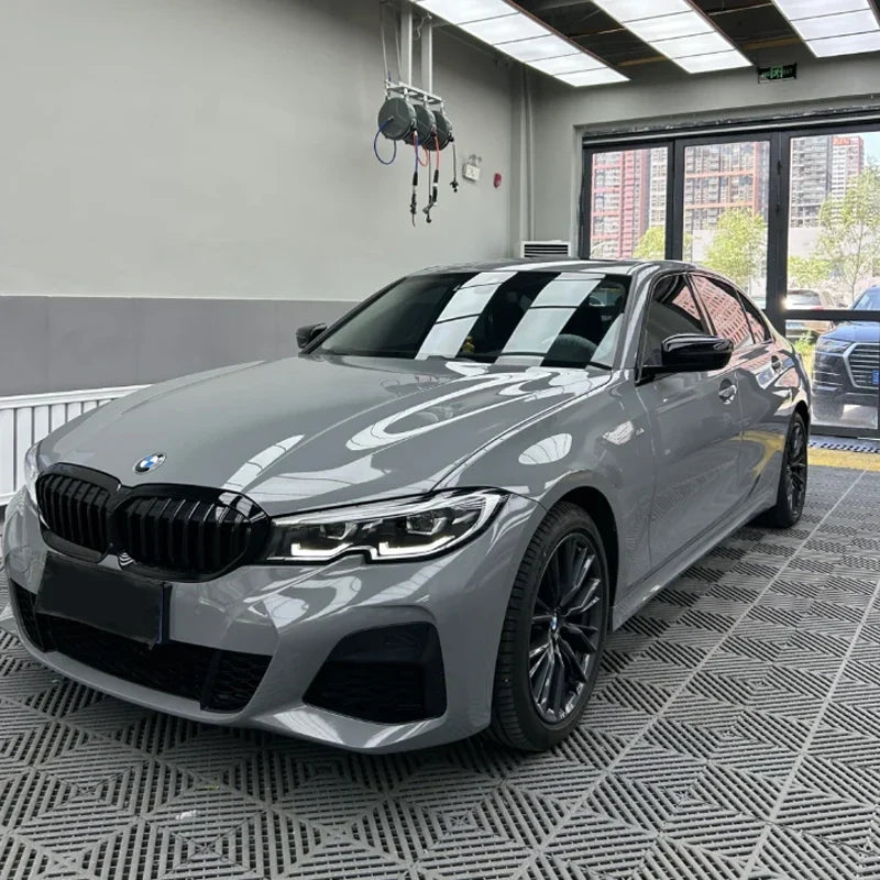 Premium PET Gloss Nardo Grey Vinyl Wrap Film | Self-Adhesive Car Wrapping Decal MyPetiteCar.com