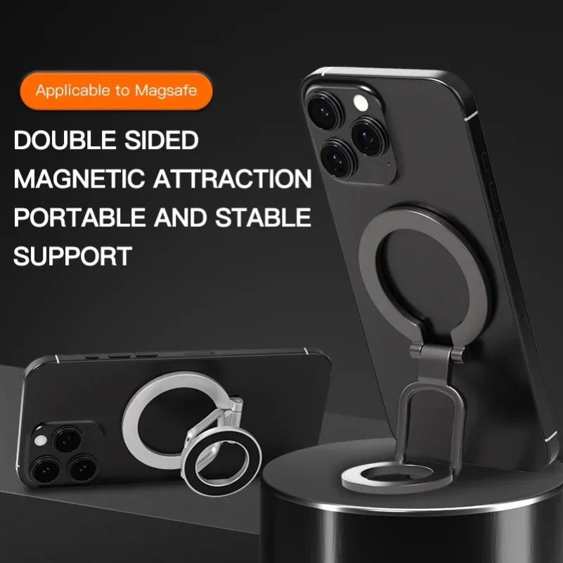 2025 Dual-Mode Phone Grip | Double-Sided Magnetic Ring Stand and Kickstand for MagSafe MyPetiteCar.com