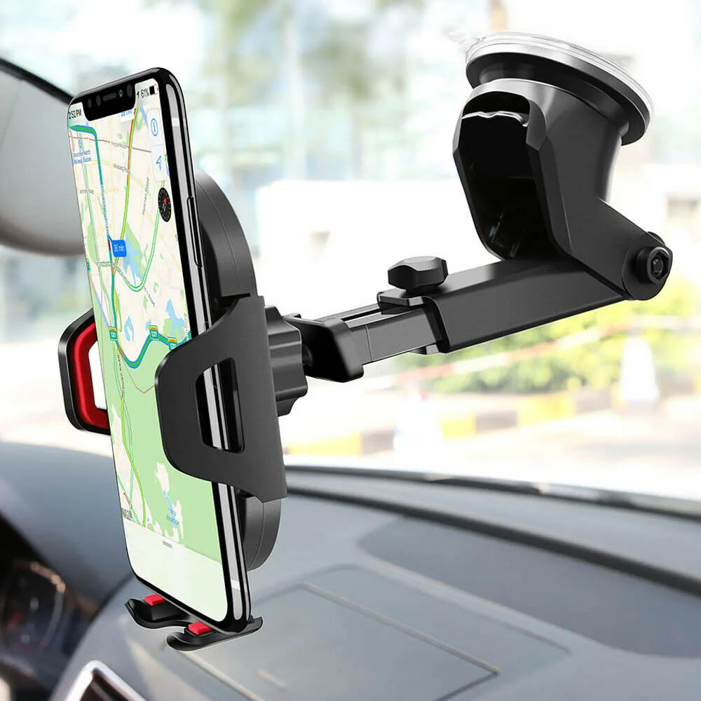 Universal Car Phone Holder Mount | 360 Degree Rotating Retractable Arm Stand MyPetiteCar.com