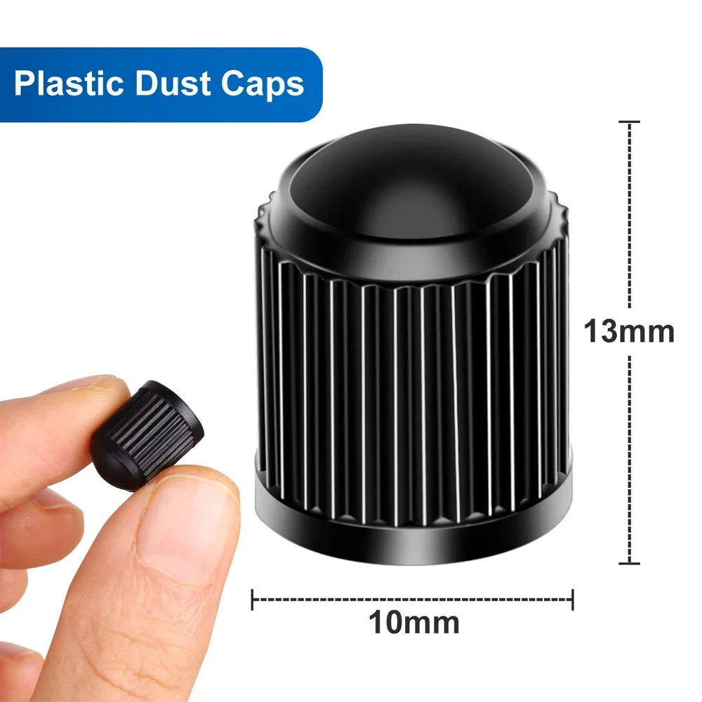 10/25/50/100Pcs Universal Plastic Tire Valve Caps for Cars, Trucks, Motorcycles, and Bicycles MyPetiteCar.com