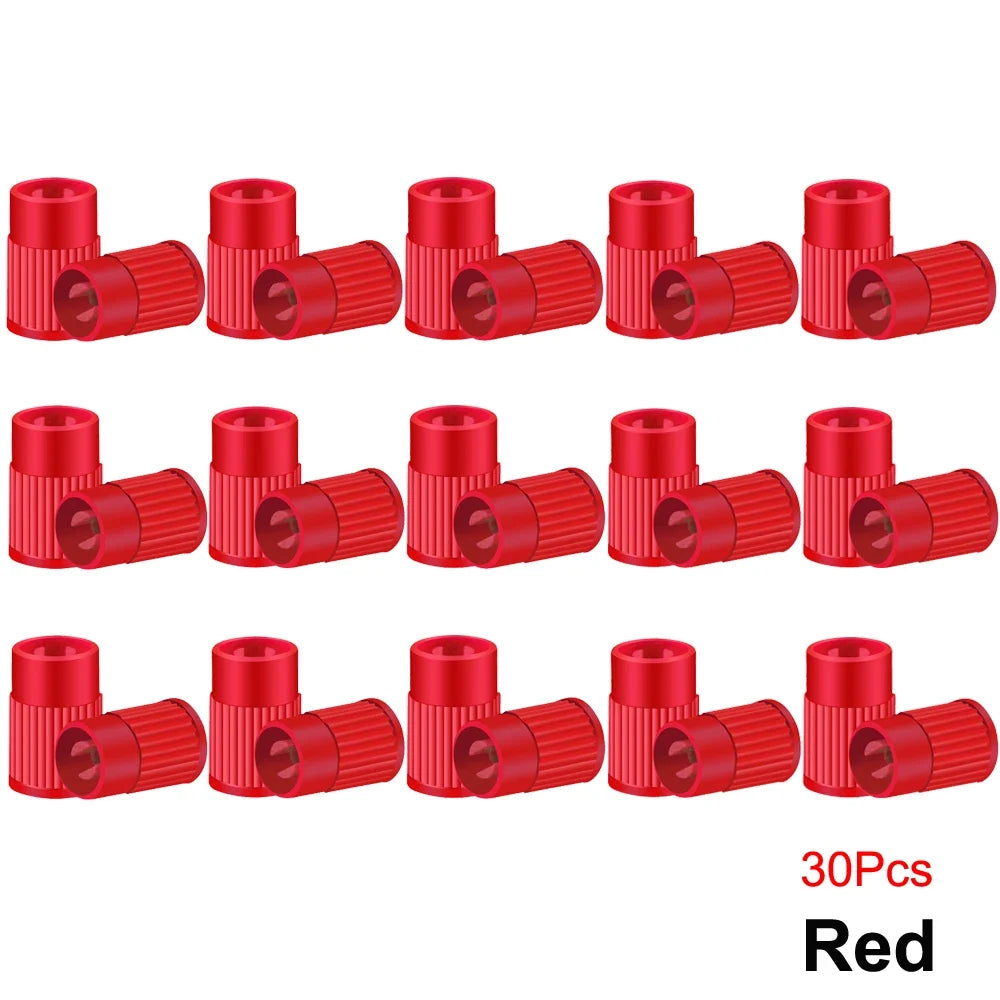 Plastic Tire Valve Caps with Built-in Valve Core Remover | Universal Stem Covers for Cars, Bikes, Trucks MyPetiteCar.com