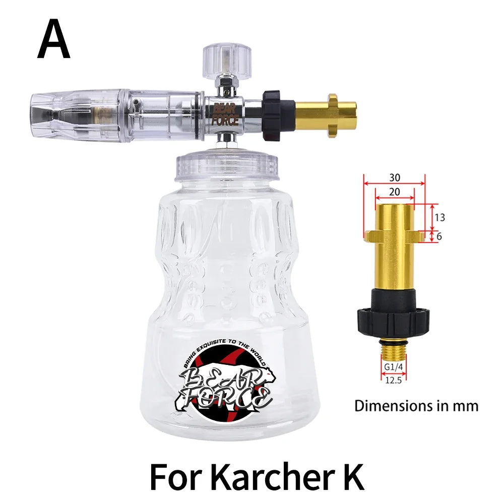 Aluminum Foam Lance Car Wash Foam Maker | Pressure Washer Foam Cannon MyPetiteCar.com