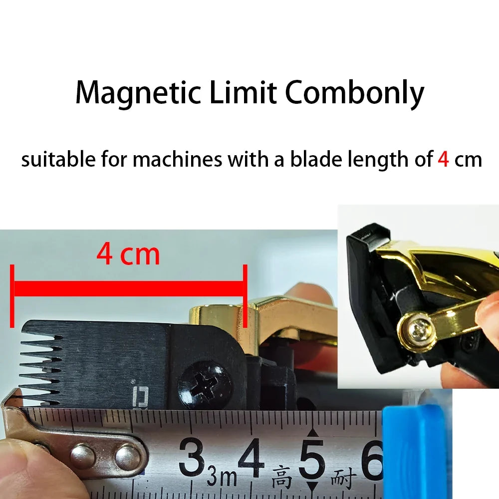Hair Clipper Magnet Limit Guide Comb for Trimmer Universal Cutting Guide Comb Haircut Tool Professional H Limit comb storage box